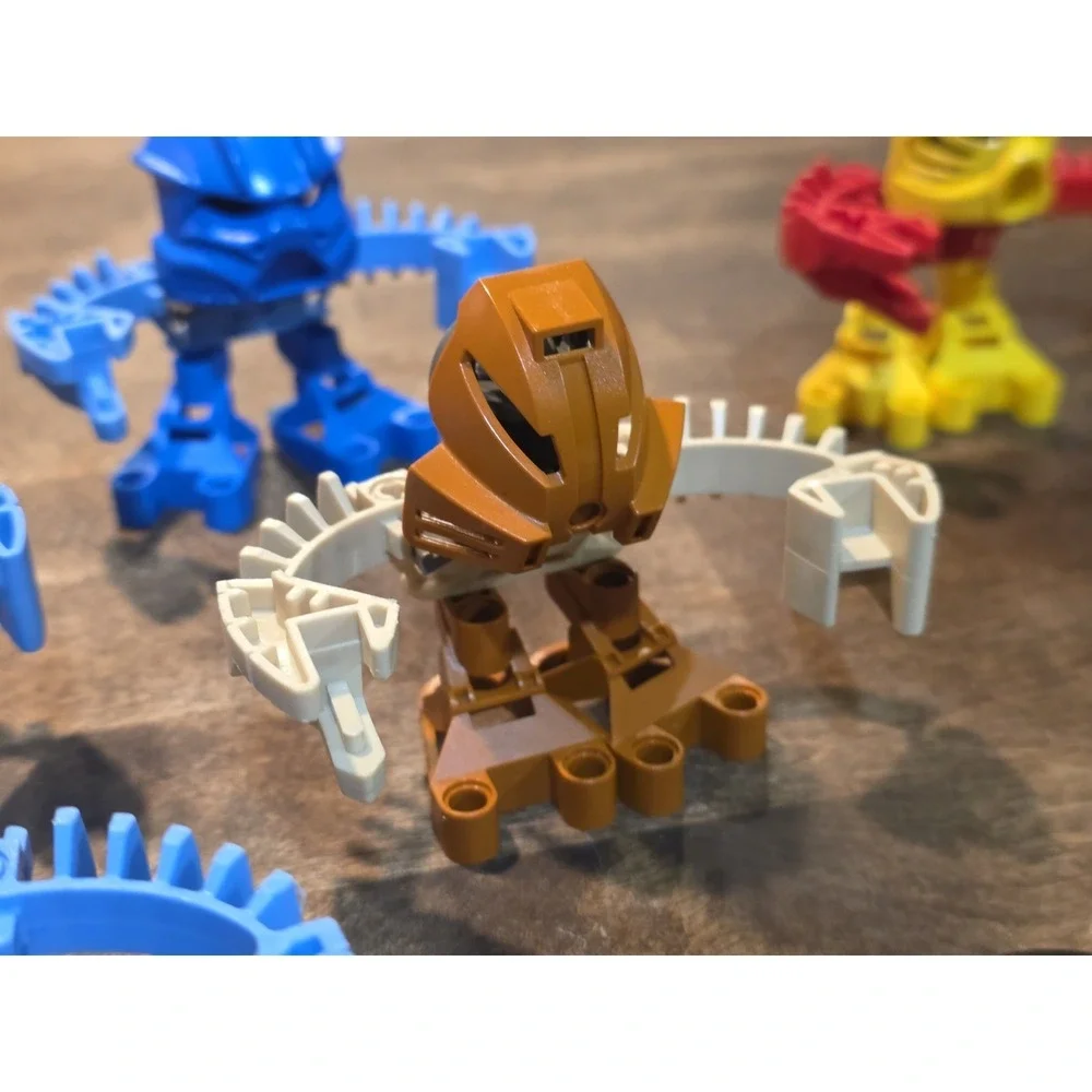 2001 McDonalds Lego Bionicle TOHUNGA Lot 5 Complete + 8 Discs + Parts!!